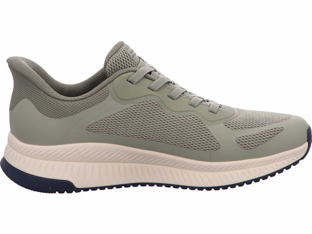 Skechers Herren Slipper Slip-Ins - Bobs Squad 4 in oliv