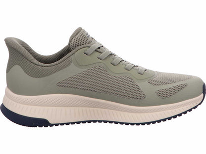 Skechers Herren Slipper Slip-Ins - Bobs Squad 4 in oliv