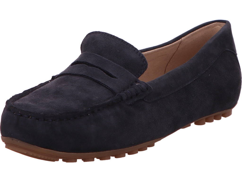 Caprice damesslippers in donkerblauw
