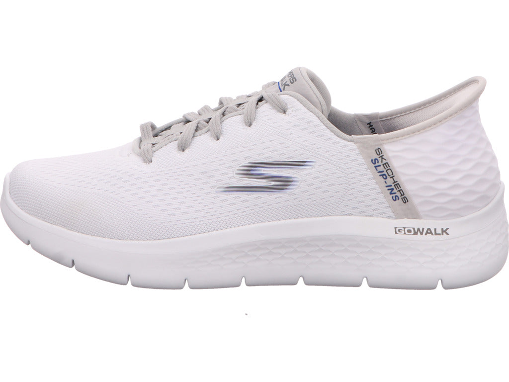 Skechers Herren Slipper Flex-New World in weiß-bunt-kombiniert