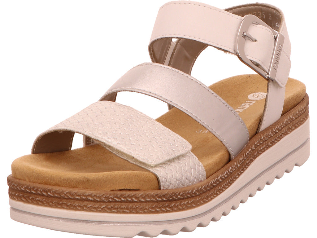 Remonte Damen Sandalette  in silber-bunt-kombiniert