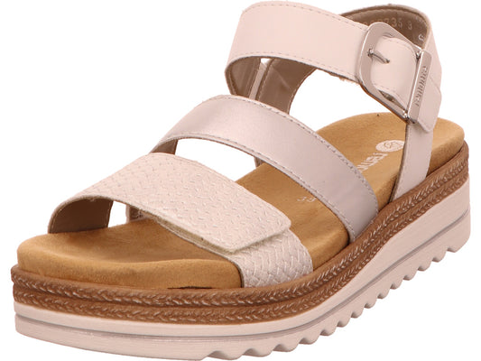 Remonte Damen Sandalette  in silber-bunt-kombiniert