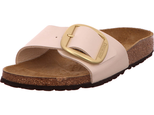Birkenstock Damen Pantolette Madrid Big Buckle in hellbeige