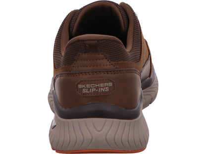 Skechers Herren Slipper Arch Fit Crosser-Felix in dunkelbraun