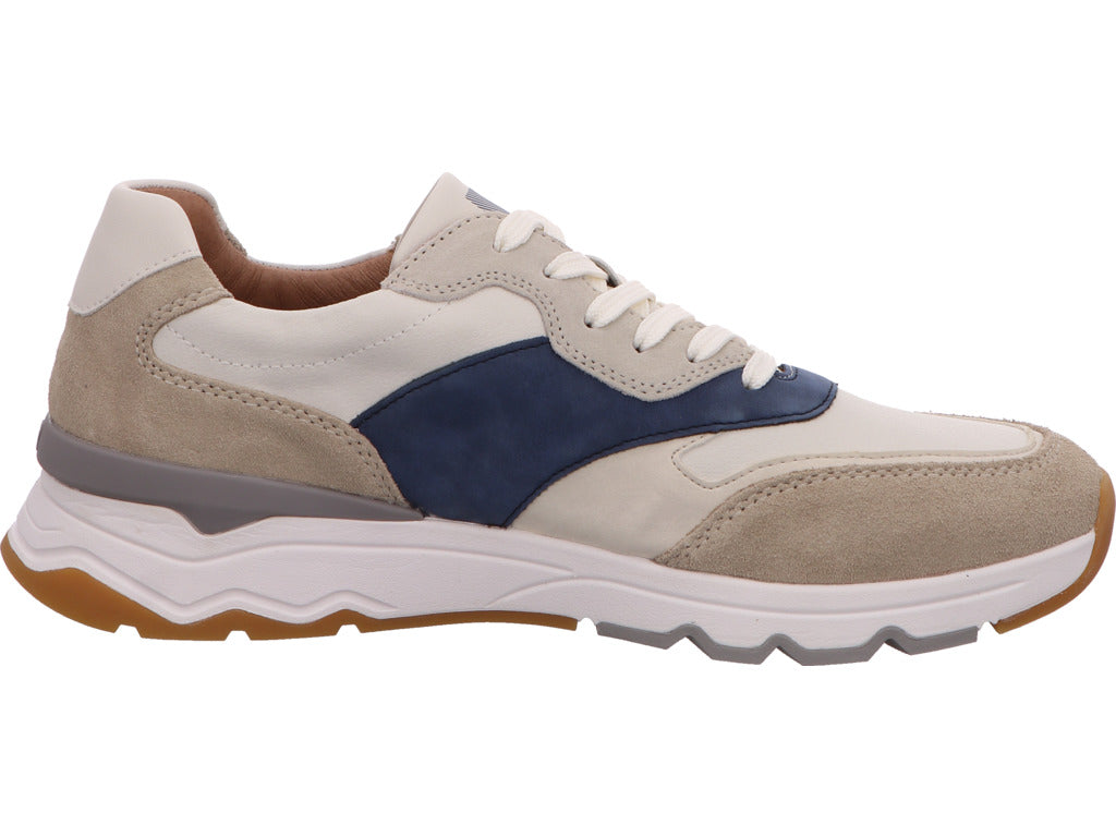 Rieker herensneakers in een wit-meerkleurige combinatie