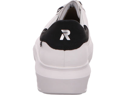 Rieker Damen Sneaker Revolution in weiß-schwarz-kombiniert