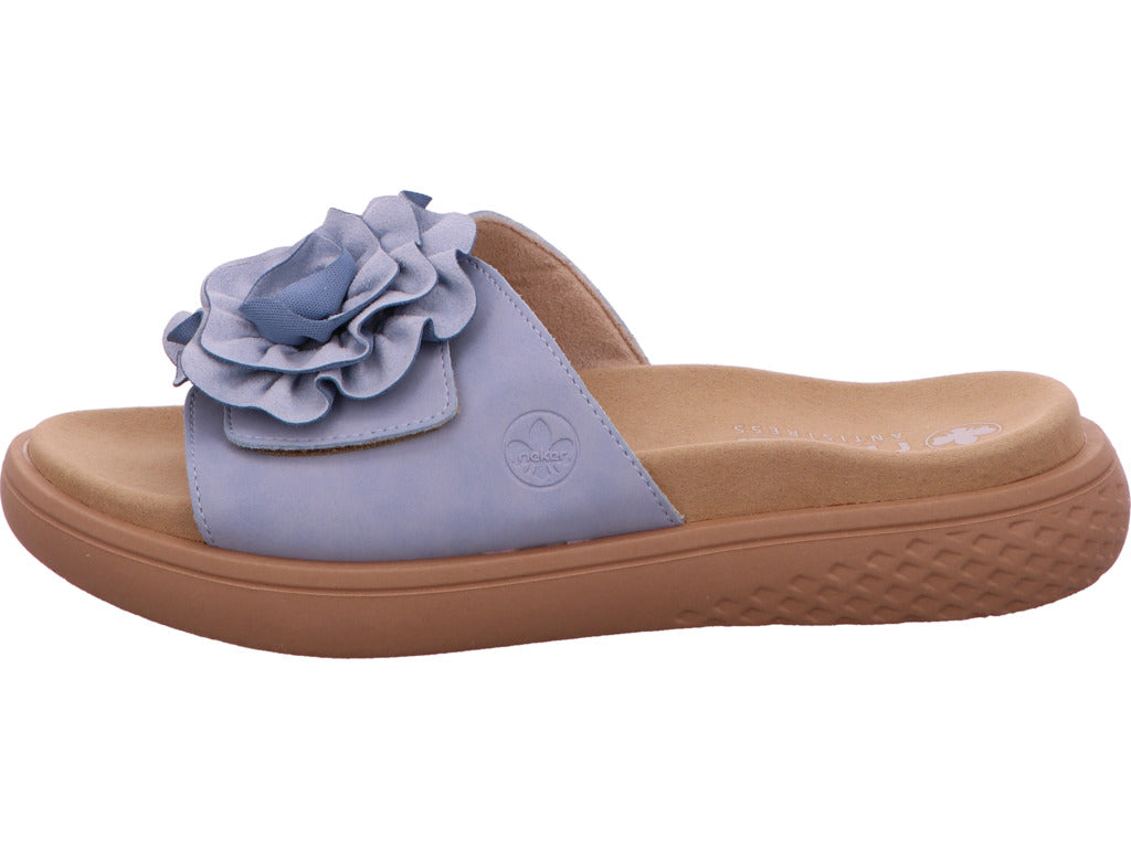 Rieker Damen Pantolette  in hellblau