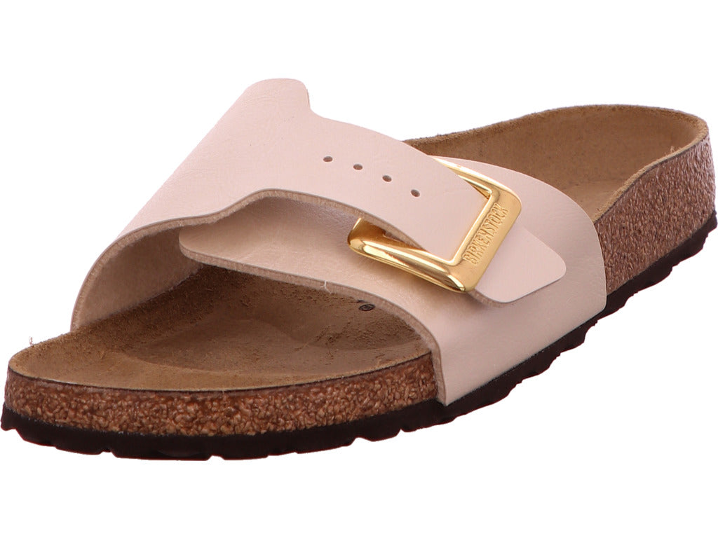 Birkenstock Damen Pantolette Catalina Cushion Buckle in hellbeige