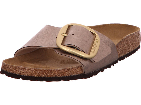 Birkenstock Damen Pantolette Madrid Big Buckle in taupe