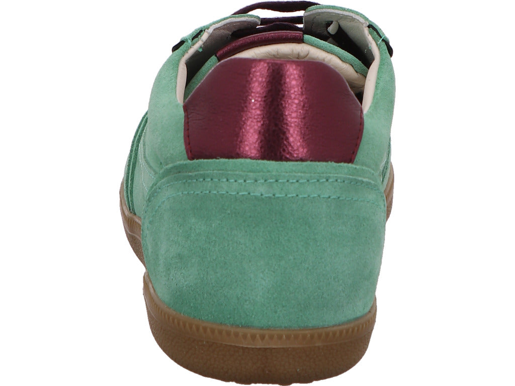 Lazamani damessneakers in een groen-multicolor combinatie