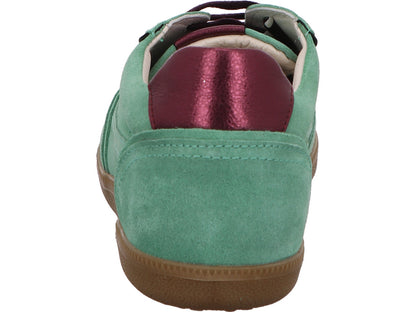 Lazamani damessneakers in een groen-multicolor combinatie