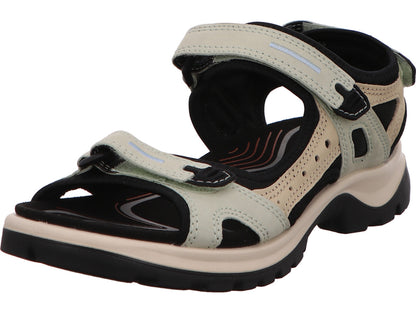 Ecco Damen Sandalette Offroad Yucatan in grün-bunt-kombiniert