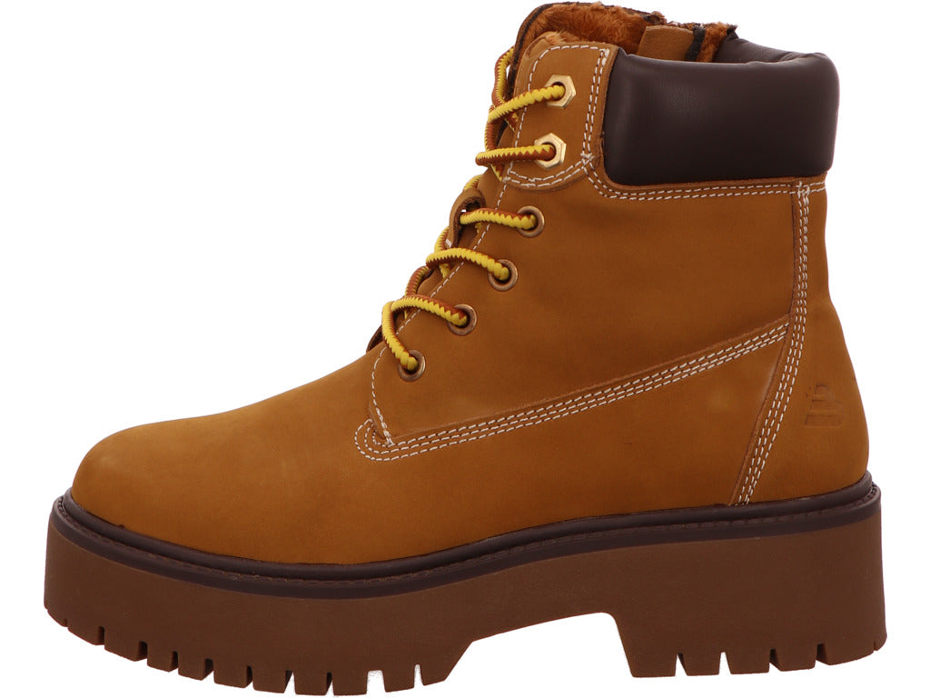 Bullboxer dameslaarzen in een geel-multicolor combinatie