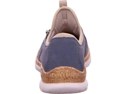 Rieker Damen Sneaker  in blau-bunt-kombiniert