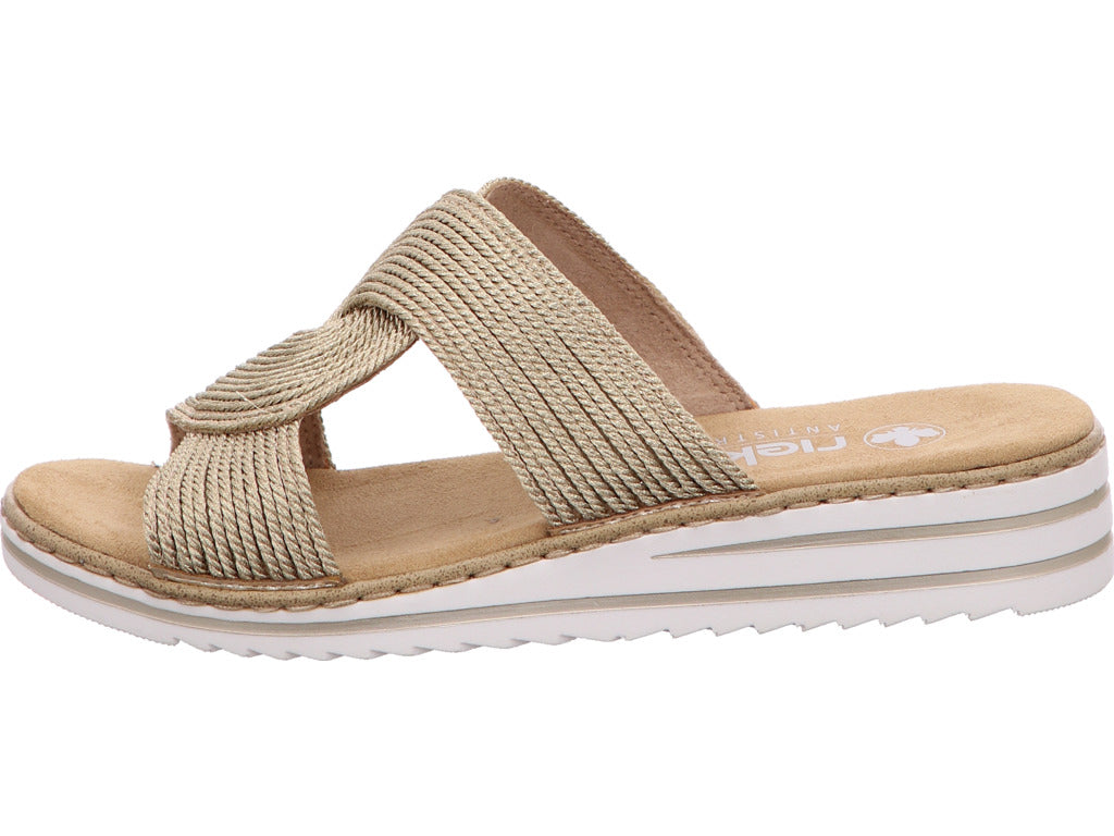 Rieker Damen Pantolette  in gold