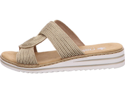 Rieker Damen Pantolette  in gold