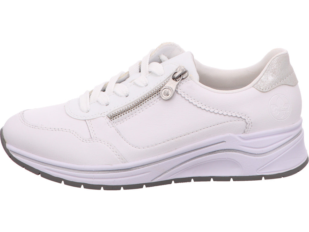 Rieker Damen Sneaker  in weiß-bunt-kombiniert