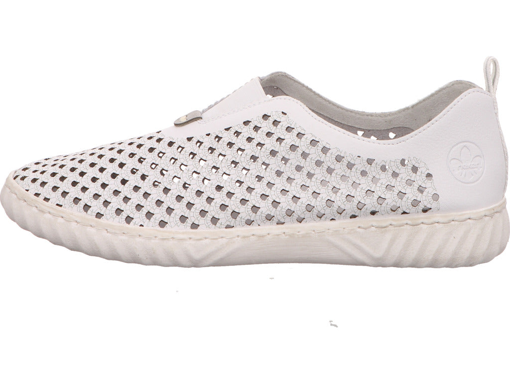 Rieker Damen Slipper  in weiß