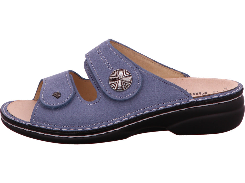 Finn Comfort Damen Pantolette Sansibar in hellblau