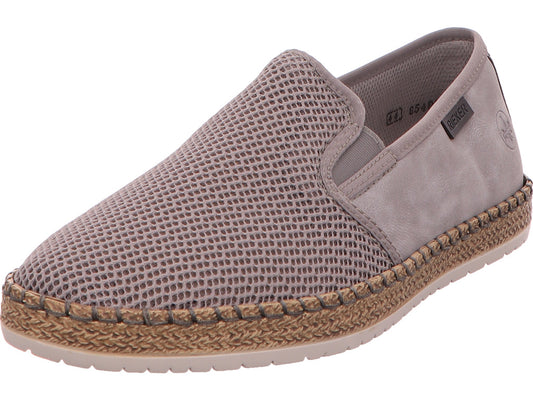 Rieker Herren Slipper  in grau-kombiniert
