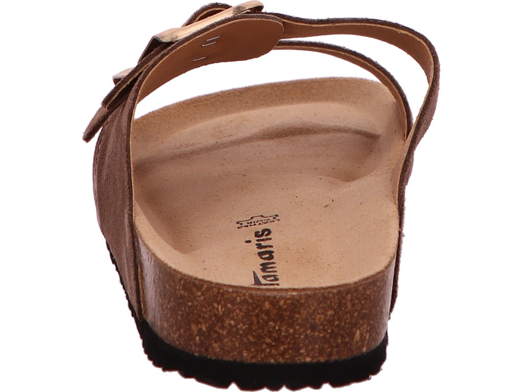 Tamaris Damen Pantolette  in dunkelbraun