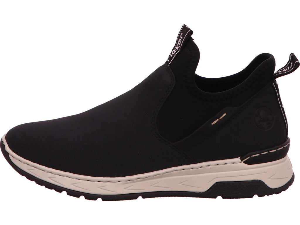 Rieker Damen Stiefel  in blau-bunt-kombiniert