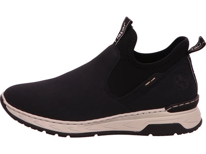 Rieker Damen Stiefel  in blau-bunt-kombiniert