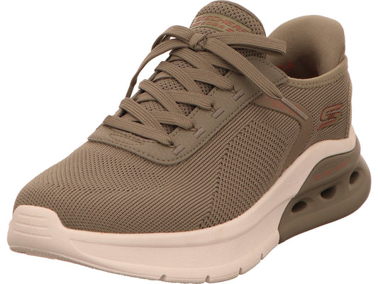 Skechers Herren Slipper Bobs Arc Waves 2.0 in oliv