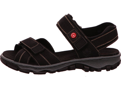 Rieker Damen Sandalette  in schwarz