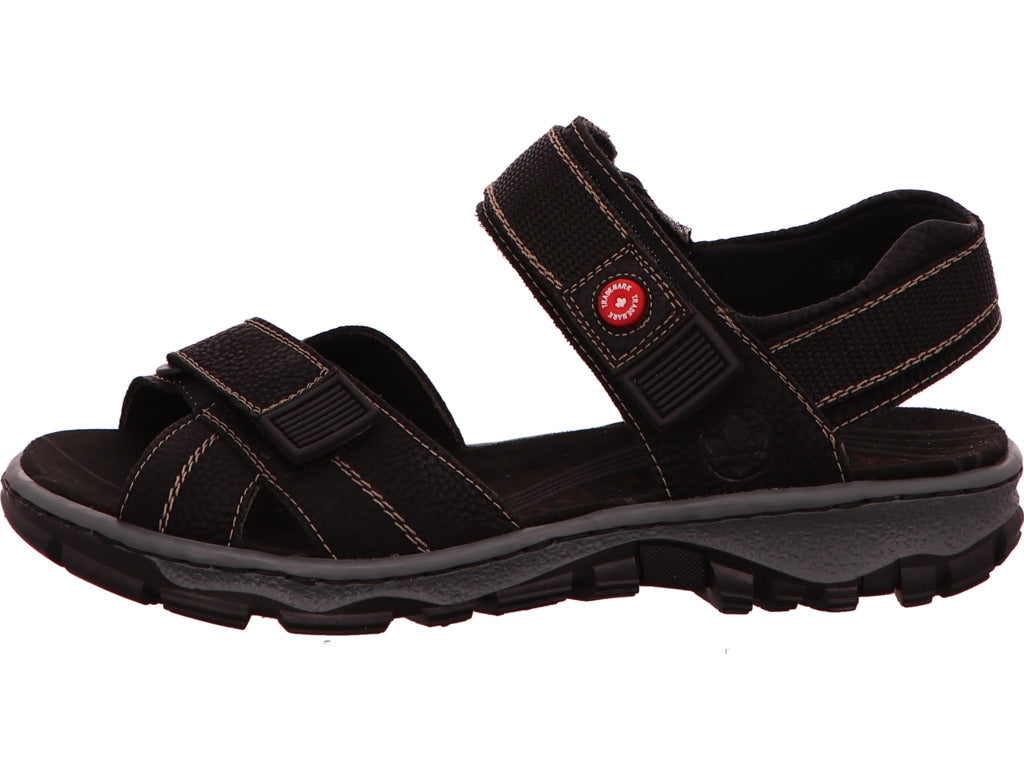 Rieker Damen Sandalette  in schwarz