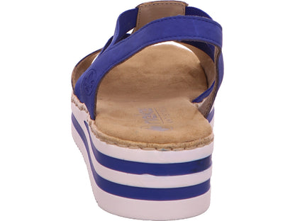 Rieker Damen Sandalette  in blau