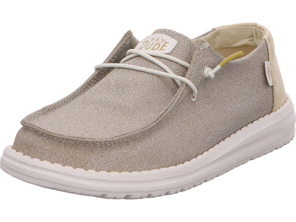 Hey Dude Damen Slipper Wendy Metallic in gold-kombiniert