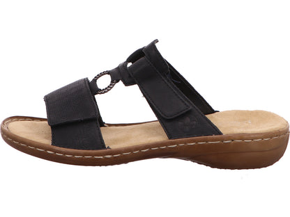 Rieker Damen Pantolette  in schwarz