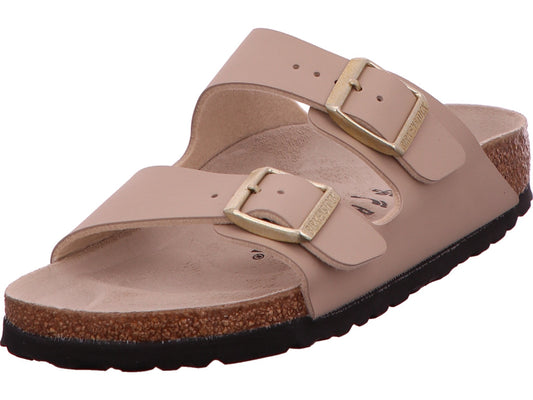 Birkenstock Damen Pantolette Arizona in beige-bunt-kombiniert