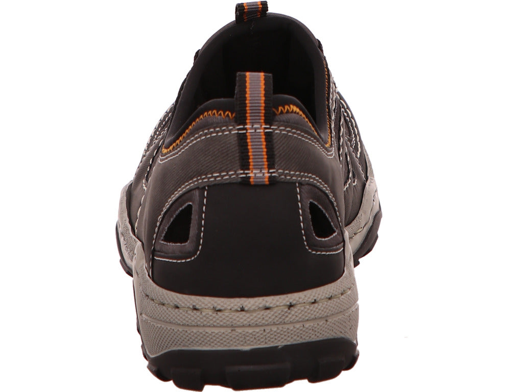 Rieker Herren Slipper  in schwarz-bunt-kombiniert