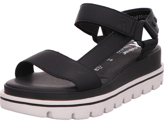 Rieker Damen Sandalette Revolution in schwarz