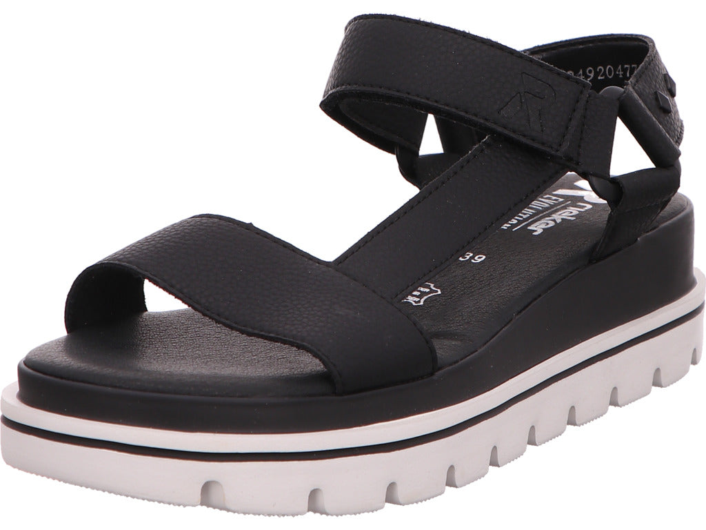Rieker Damen Sandalette Revolution in schwarz