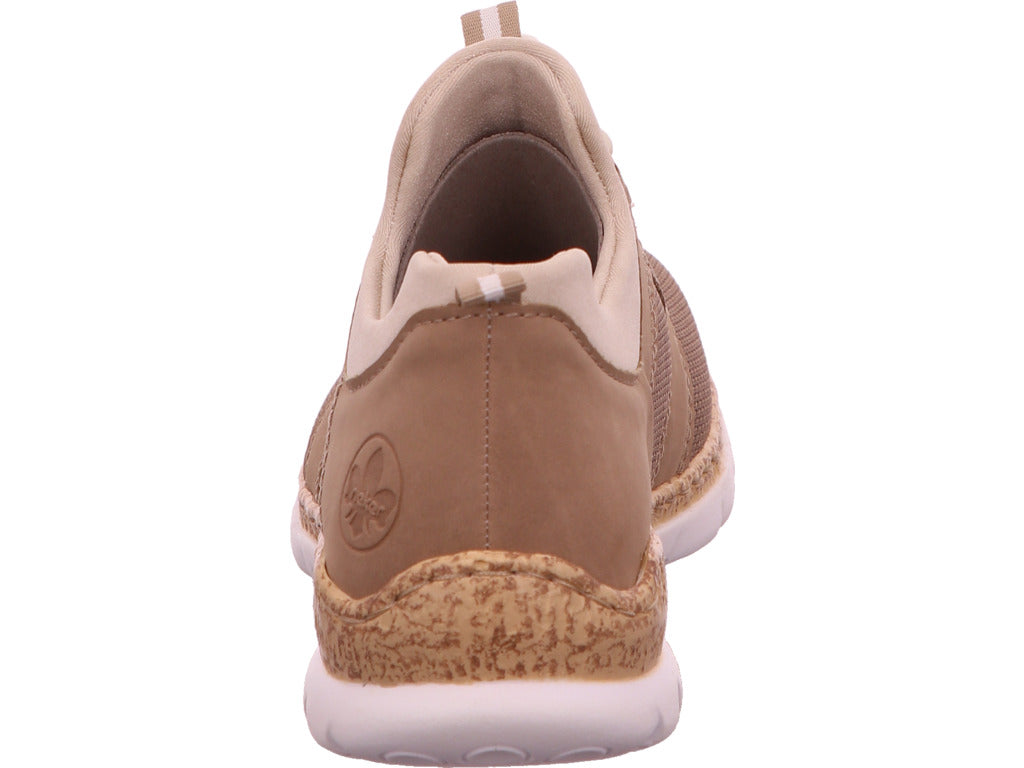 Rieker Damen Sneaker  in braun-bunt-kombiniert