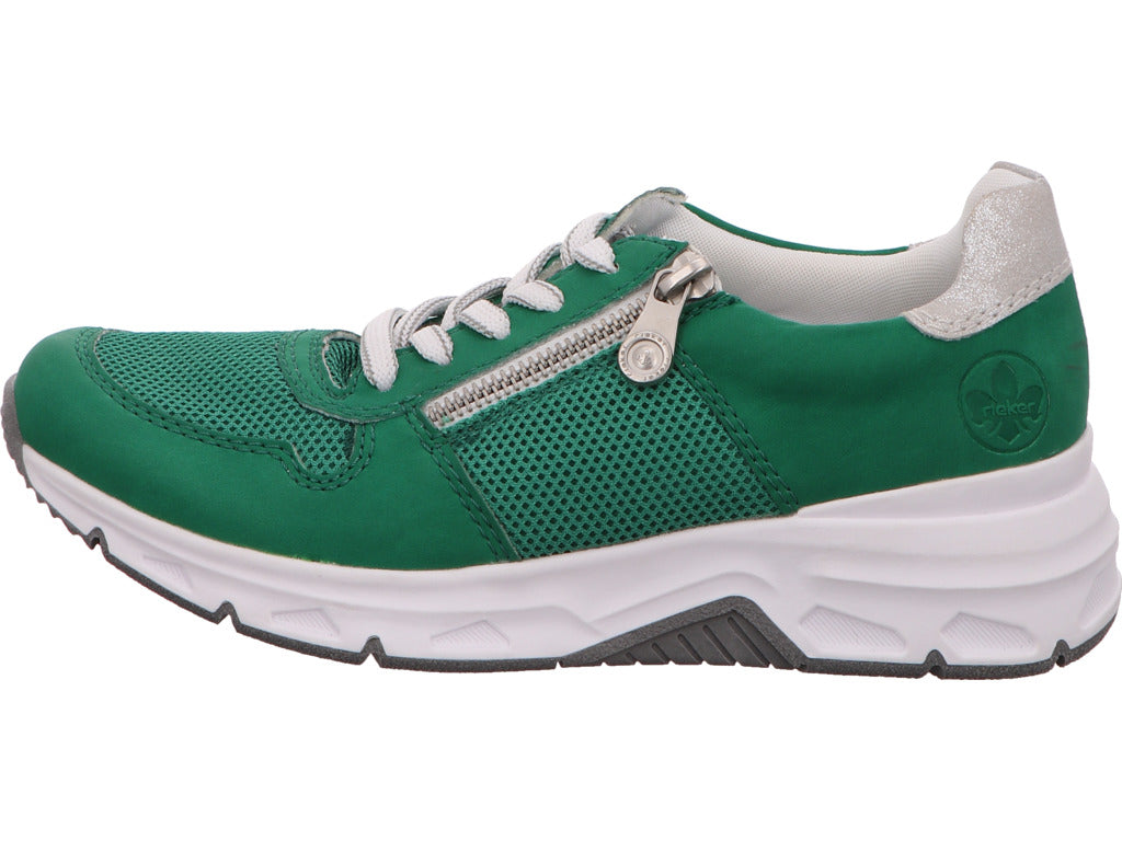 Rieker Damen Sneaker  in grün-bunt-kombiniert
