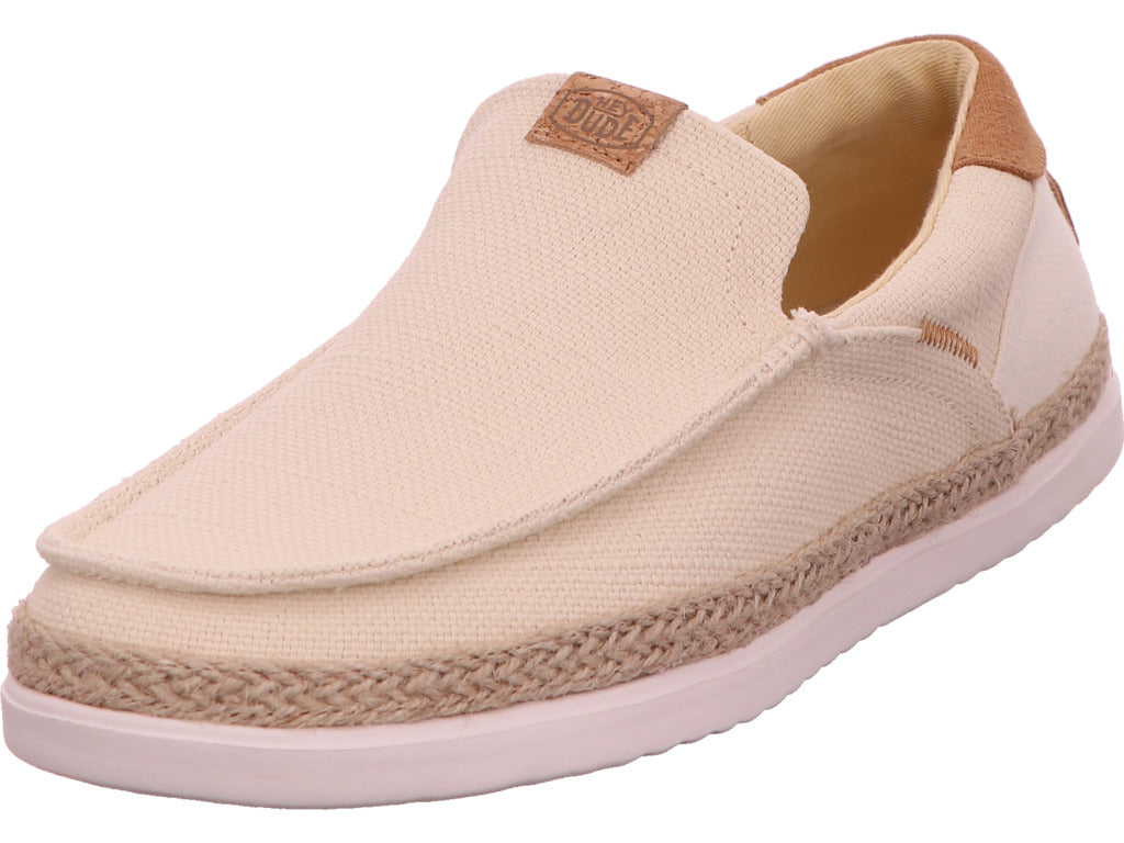Hey Dude Herren Slipper Harbor Lo Loafer Espadrille in beige