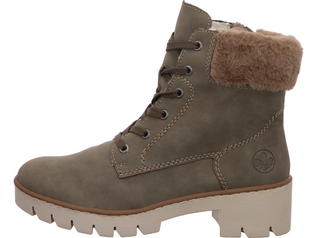 Rieker Damen Stiefel  in grün-bunt-kombiniert